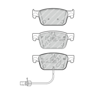 Set di 4 pastiglie freno FERODO FDB4871