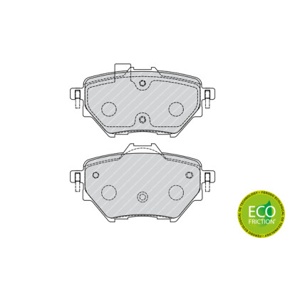 Set di 4 pastiglie freno FERODO FDB4680