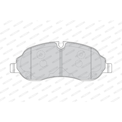 Set di 4 pastiglie freno FERODO FVR4661
