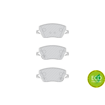 Set di 4 pastiglie freno FERODO FDB4799