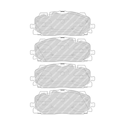 Set di 4 pastiglie freno FERODO FDB4967