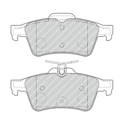 Set di 4 pastiglie freno FERODO FDB4935