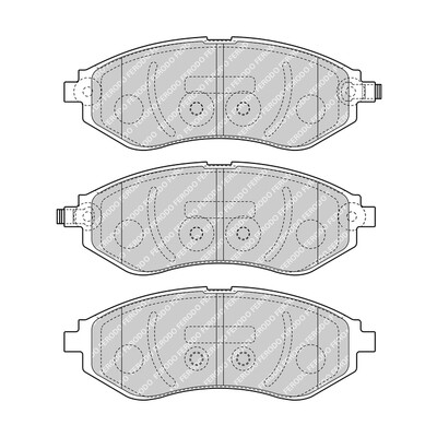 Set di 4 pastiglie freno FERODO FDB4971