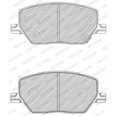 Set di 4 pastiglie freno FERODO FDB4688
