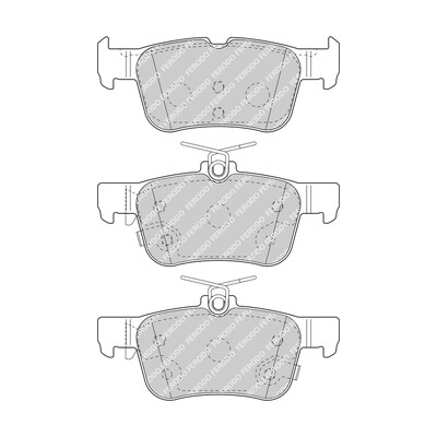 Set di 4 pastiglie freno FERODO FDB4798