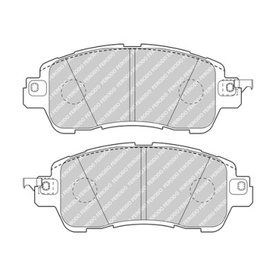Set di 4 pastiglie freno FERODO FDB5015