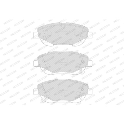 Set di 4 pastiglie freno FERODO FDB4824