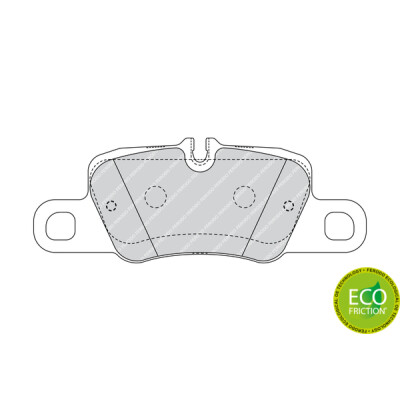 Set di 4 pastiglie freno FERODO FDB4713