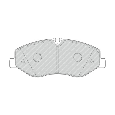 Set di 4 pastiglie freno FERODO FVR4375