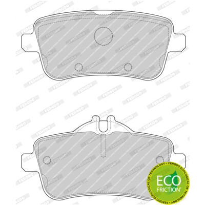 Set di 4 pastiglie freno FERODO FDB4701