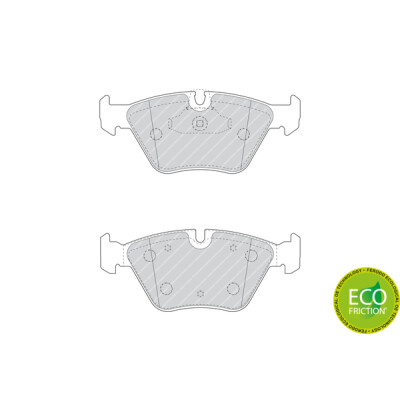 Set di 4 pastiglie freno FERODO FDB4753