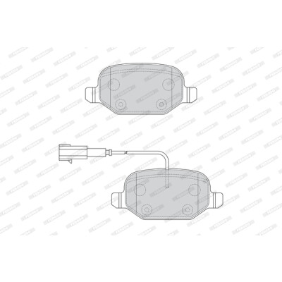 Set di 4 pastiglie freno FERODO FDB4692