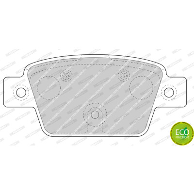 Set di 4 pastiglie freno FERODO FDB4829