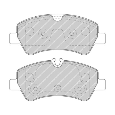 Set di 4 pastiglie freno FERODO FVR5075