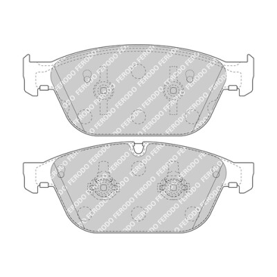 Set di 4 pastiglie freno FERODO FDB4969