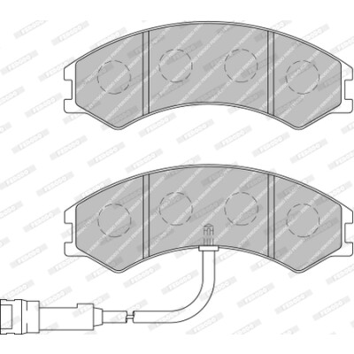 Set di 4 pastiglie freno FERODO FVR1761