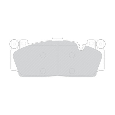 Set di 4 pastiglie freno FERODO FDB4712
