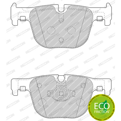 Set di 4 pastiglie freno FERODO FDB4687