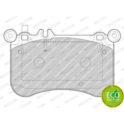Set di 4 pastiglie freno FERODO FDB4696