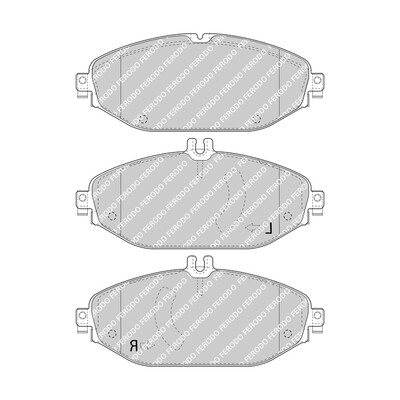 Set di 4 pastiglie freno FERODO FDB4921