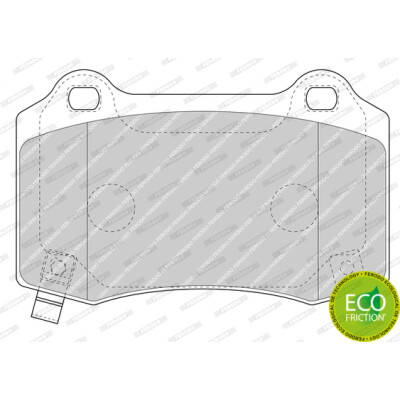 Set di 4 pastiglie freno FERODO FDB4777