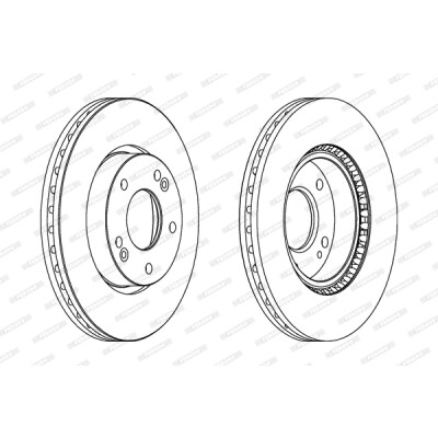 Set di dischi freno FERODO PREMIER DDF1619