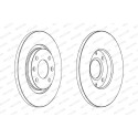 Set di dischi freno FERODO PREMIER DDF1000