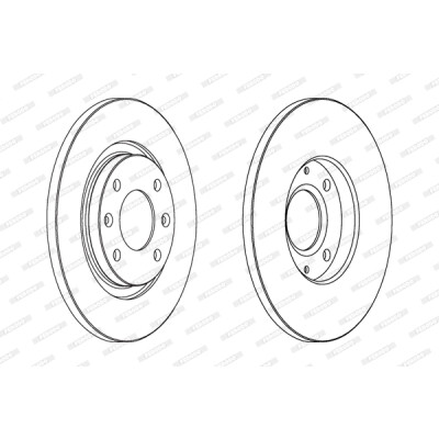 Set di dischi freno FERODO PREMIER DDF1000
