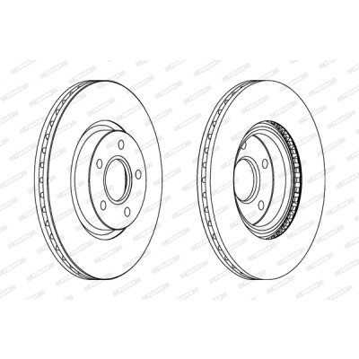Set di dischi freno FERODO PREMIER DDF1225