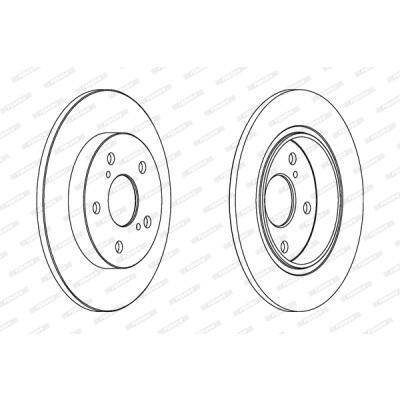 Set di dischi freno FERODO PREMIER DDF1645