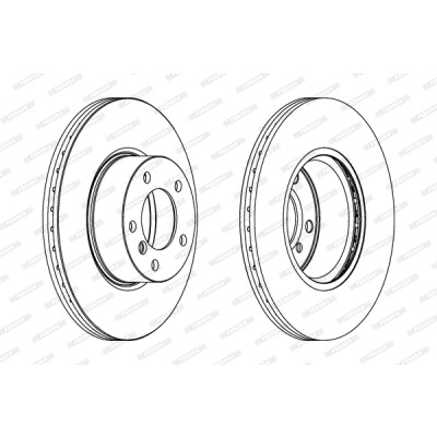 Set di dischi freno FERODO PREMIER DDF1717