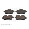 Set di 4 pastiglie freno BLUEPRINT ADG04299