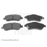 Set di 4 pastiglie freno BLUEPRINT ADH24275BLU
