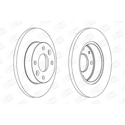 Set di (2) dischi freno CHAMPION 561235CH