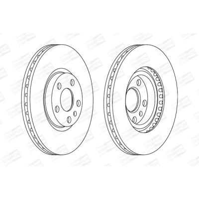 Set di (2) dischi freno CHAMPION 561967CH