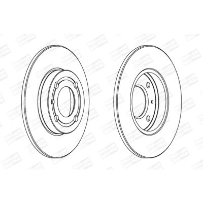 Set di (2) dischi freno CHAMPION 561980CH