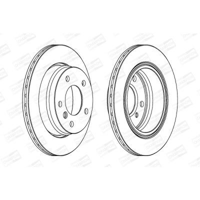 Set di (2) dischi freno CHAMPION 562003CH