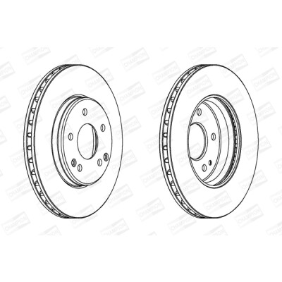 Set di (2) dischi freno CHAMPION 562013CH
