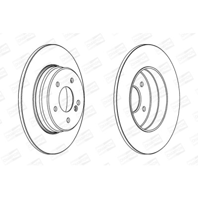 Set di (2) dischi freno CHAMPION 562014CH