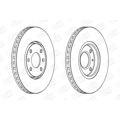 Set di (2) dischi freno CHAMPION 562019CH