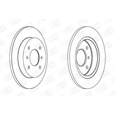 Set di (2) dischi freno CHAMPION 562032CH