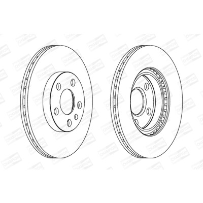 Set di (2) dischi freno CHAMPION 562033CH