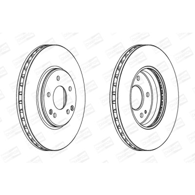 Set di (2) dischi freno CHAMPION 562034CH