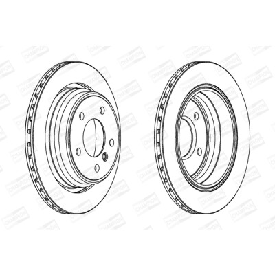 Set di (2) dischi freno CHAMPION 562036CH