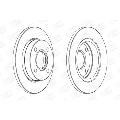 Set di (2) dischi freno CHAMPION 562038CH