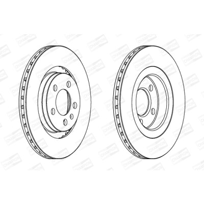 Set di (2) dischi freno CHAMPION 562039CH