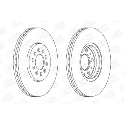 Set di (2) dischi freno CHAMPION 562041CH