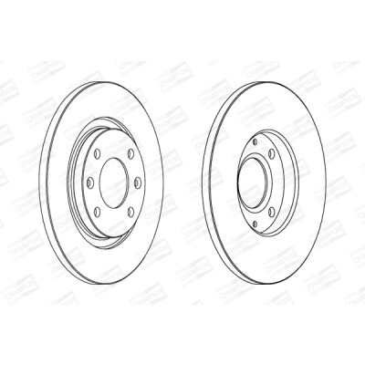 Set di (2) dischi freno CHAMPION 562044CH
