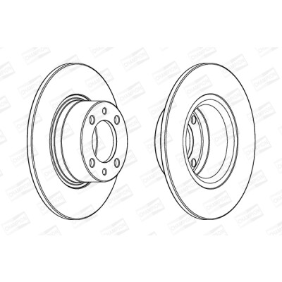 Set di (2) dischi freno CHAMPION 562049CH