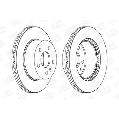 Set di (2) dischi freno CHAMPION 562054CH